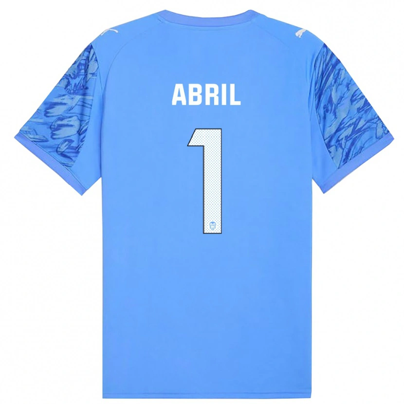 Danxen Dames Vicent Abril #1 Blauw Wit Keepersshirt 2025/26 T-Shirt België