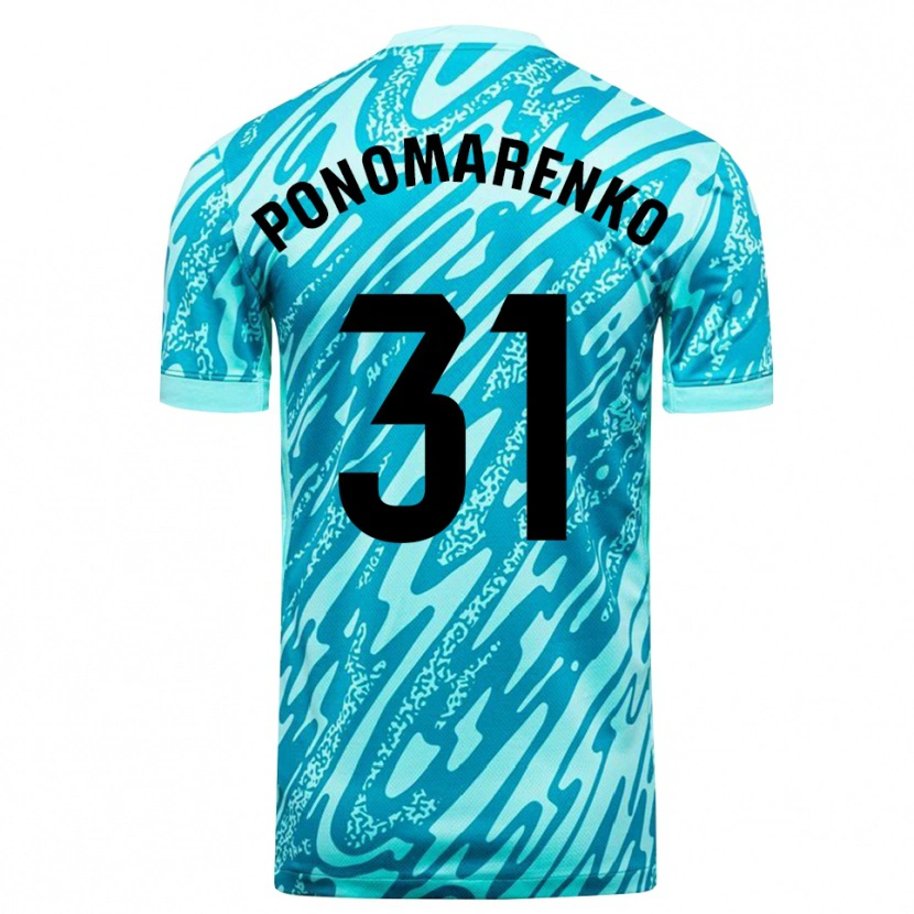 Danxen Dames Borys Ponomarenko #31 Hemelsblauw Wit Keepersshirt 2025/26 T-Shirt België