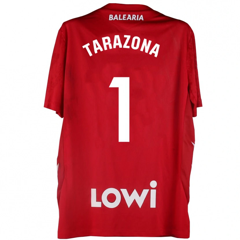 Danxen Dames Andrea Tarazona #1 Rood Wit Keepersshirt 2025/26 T-Shirt België