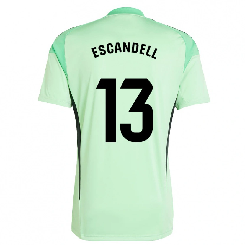 Danxen Dames Aarón Escandell #13 Lichtgroen Zwart Keepersshirt 2025/26 T-Shirt België