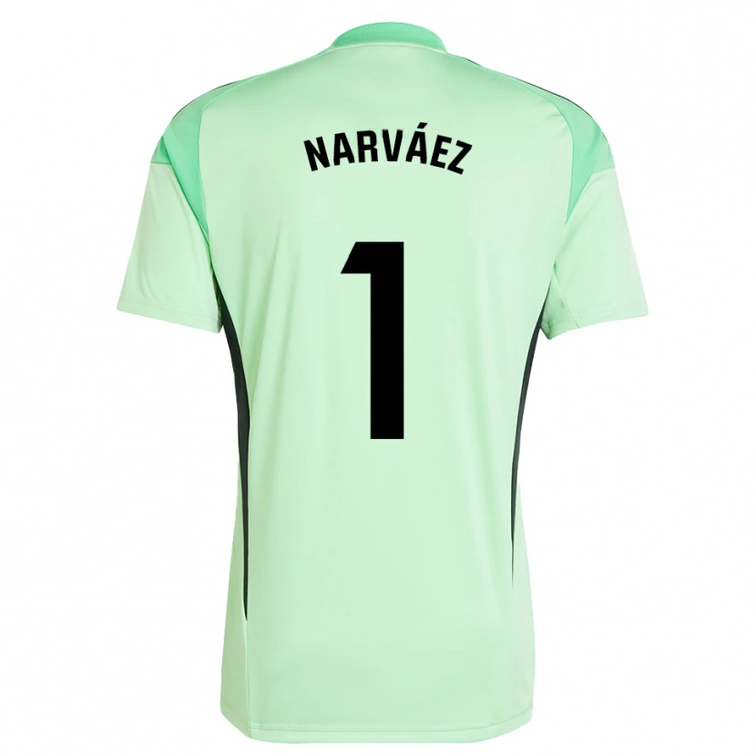 Danxen Dames Miguel Narváez #1 Lichtgroen Zwart Keepersshirt 2025/26 T-Shirt België