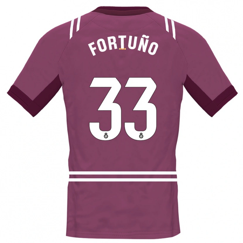 Danxen Dames Ángel Fortuño #33 Bordeaux Wit Keepersshirt 2025/26 T-Shirt België
