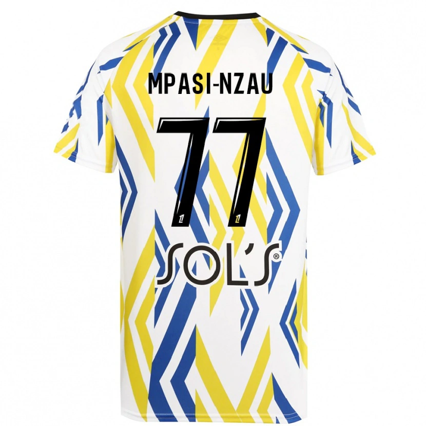 Danxen Dames Lionel Mpasi-Nzau #77 Wit Rood Blauw Keepersshirt 2025/26 T-Shirt België