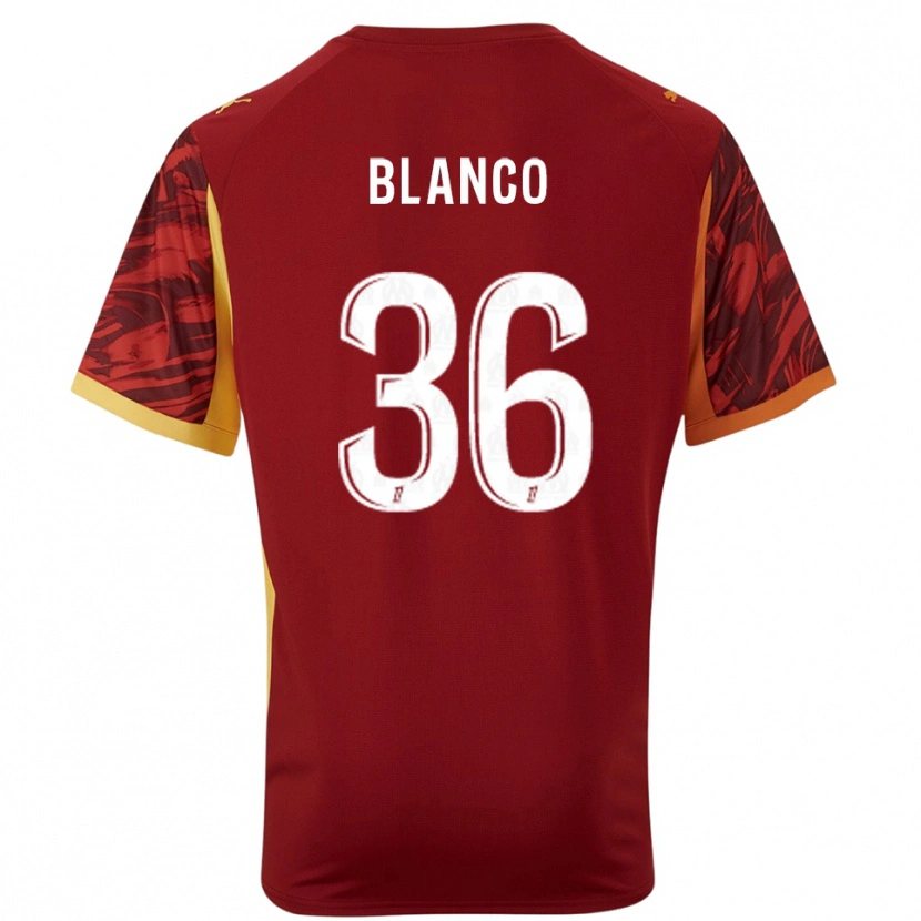 Danxen Dames Rubén Blanco #36 Bordeaux Bruin Keepersshirt 2025/26 T-Shirt België