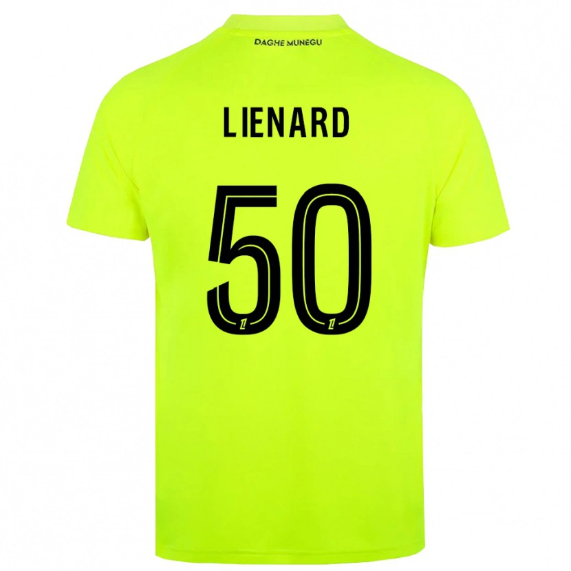 Danxen Dames Yann Lienard #50 Fluorescerend Groen Zwart Keepersshirt 2025/26 T-Shirt België