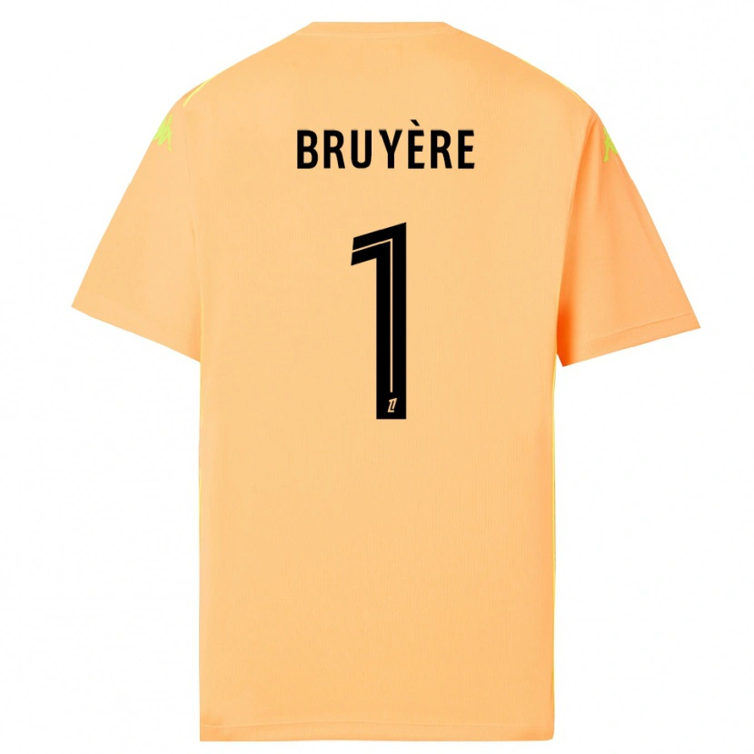 Danxen Dames Théo Bruyère #1 Licht Oranje Zwart Keepersshirt 2025/26 T-Shirt België