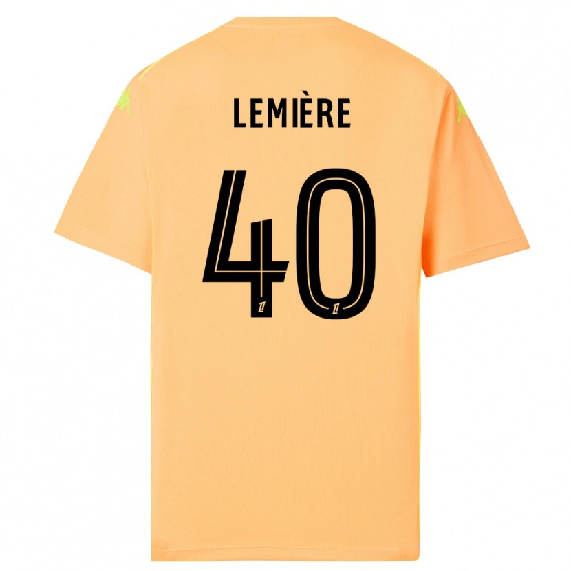 Danxen Dames Pauline Lemière #40 Licht Oranje Zwart Keepersshirt 2025/26 T-Shirt België