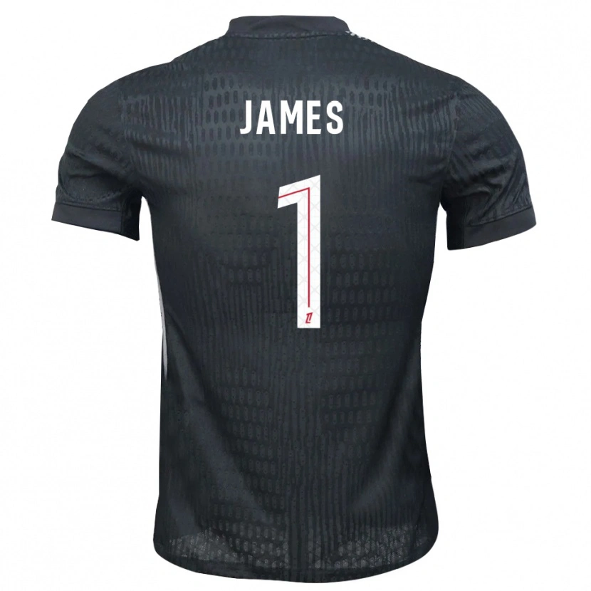 Danxen Dames Martin James #1 Donkergrijs Zwart Keepersshirt 2025/26 T-Shirt België