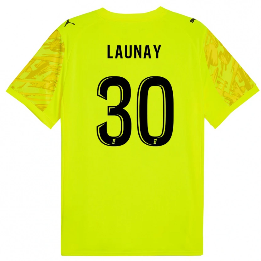 Danxen Dames Elisa Launay #30 Fluorescerend Groen Geel Keepersshirt 2025/26 T-Shirt België