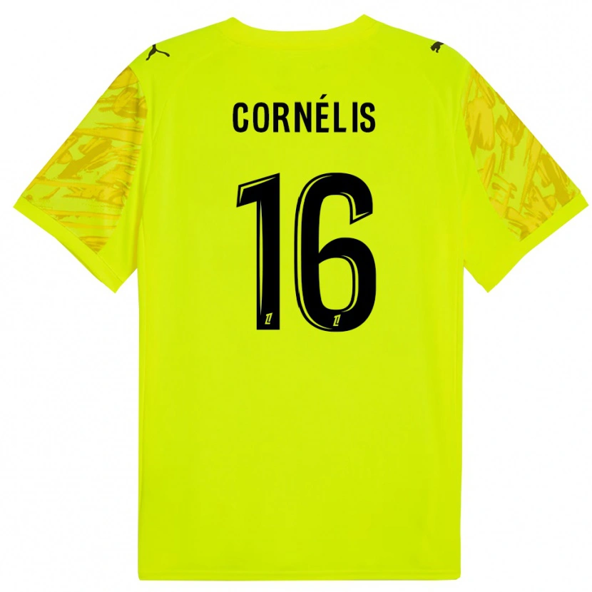 Danxen Dames Aristide Cornélis #16 Fluorescerend Groen Geel Keepersshirt 2025/26 T-Shirt België