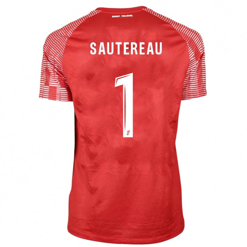 Danxen Dames Enzo Sautereau #1 Rood Wit Keepersshirt 2025/26 T-Shirt België