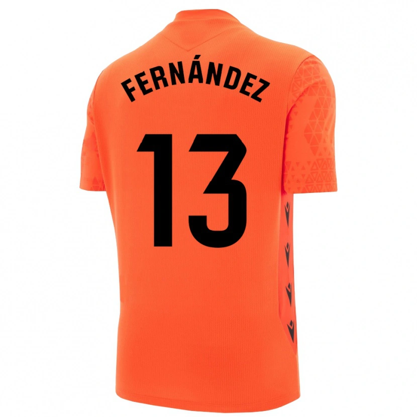 Danxen Dames Andrés Fernández #13 Oranje Zwart Keepersshirt 2025/26 T-Shirt België
