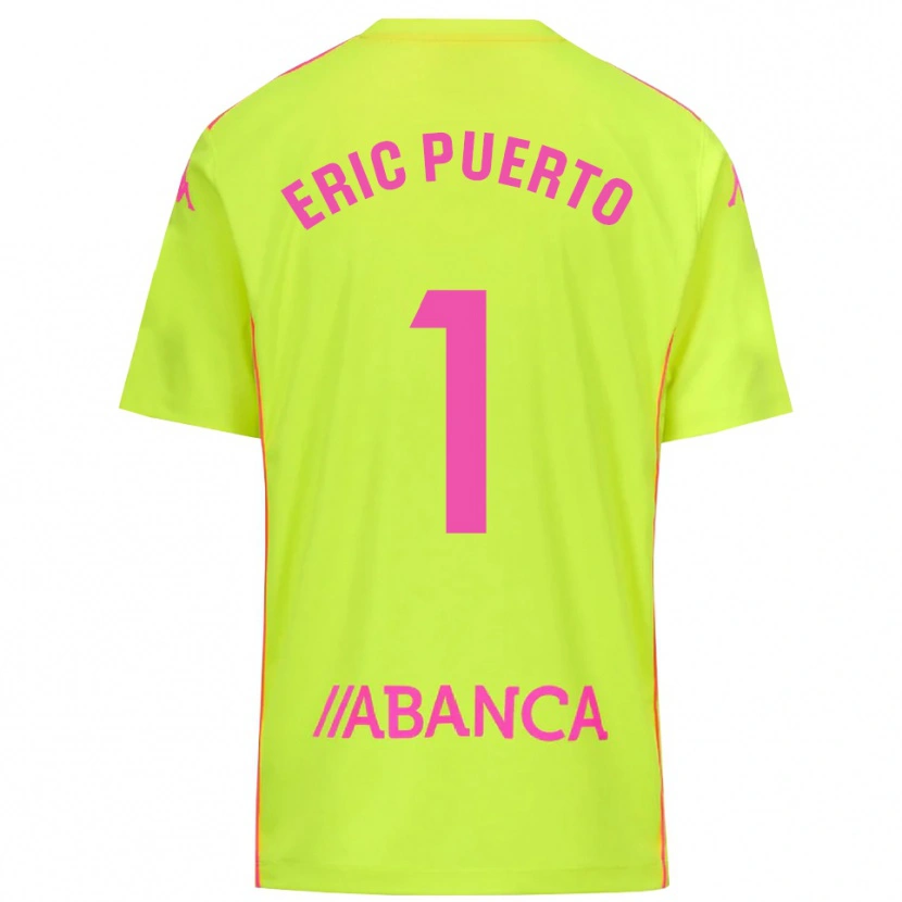 Danxen Dames Eric Puerto #1 Geel Groen Keepersshirt 2025/26 T-Shirt België