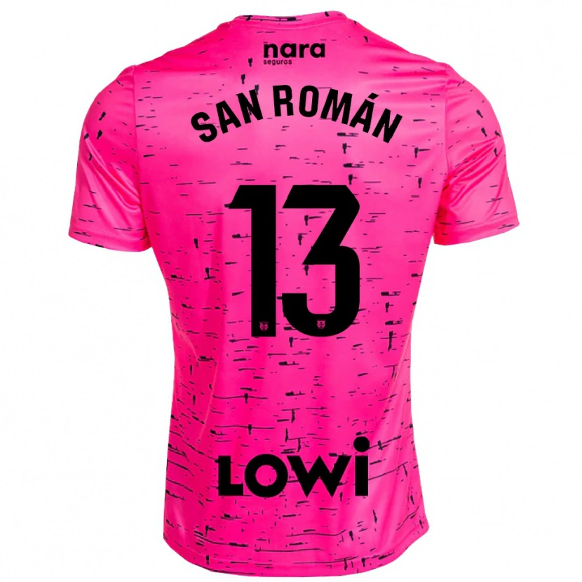 Danxen Dames Miguel San Román #13 Diep Roze Zwart Keepersshirt 2025/26 T-Shirt België