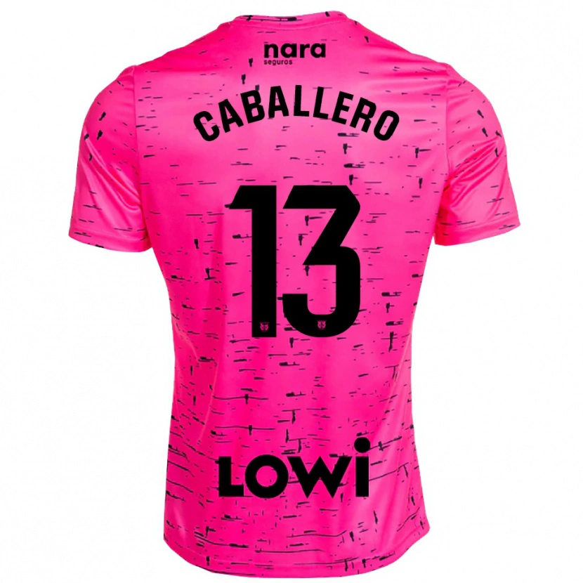 Danxen Dames Hugo Caballero #13 Diep Roze Zwart Keepersshirt 2025/26 T-Shirt België