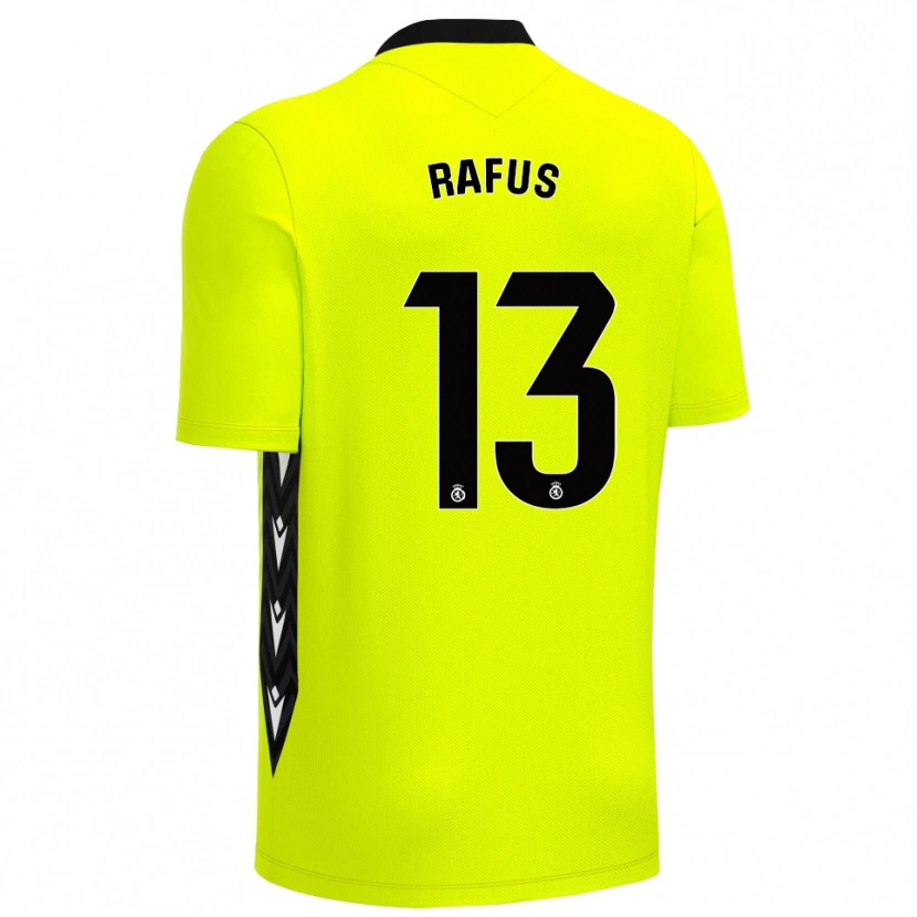 Danxen Dames Arnau Rafús #13 Geel Groen Zwart Keepersshirt 2025/26 T-Shirt België