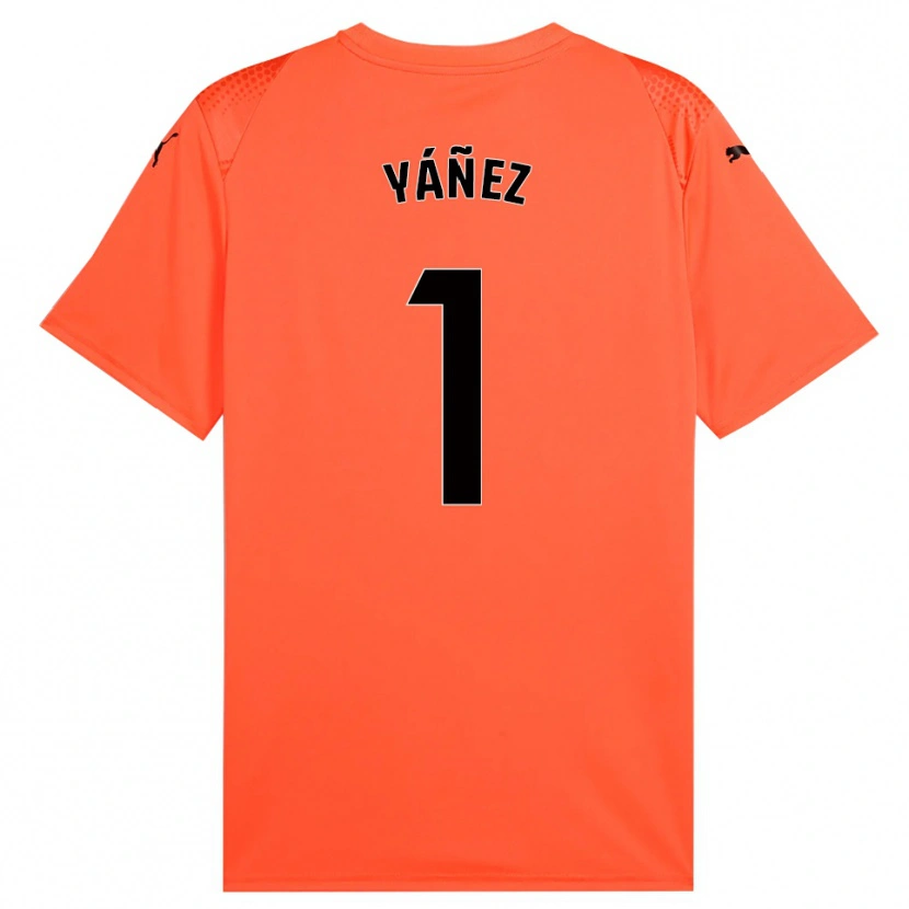 Danxen Dames Rubén Yáñez #1 Oranje Zwart Rood Keepersshirt 2025/26 T-Shirt België