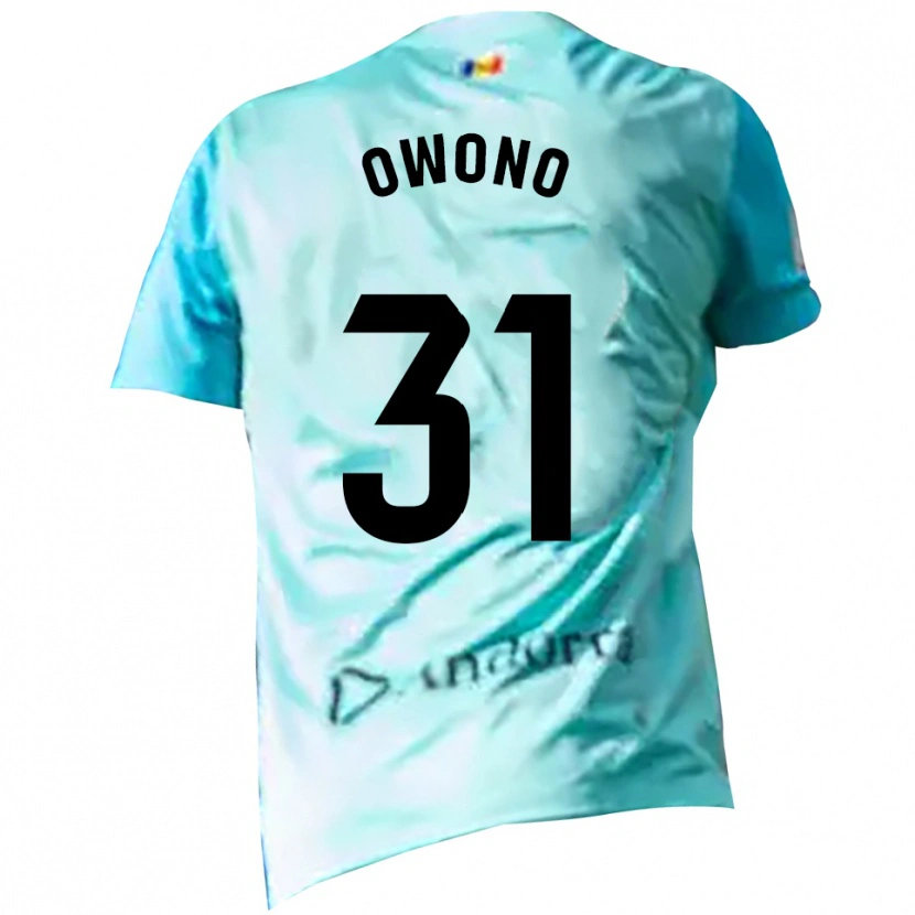 Danxen Dames Jesús Owono #31 Cyaan Zwart Keepersshirt 2025/26 T-Shirt België