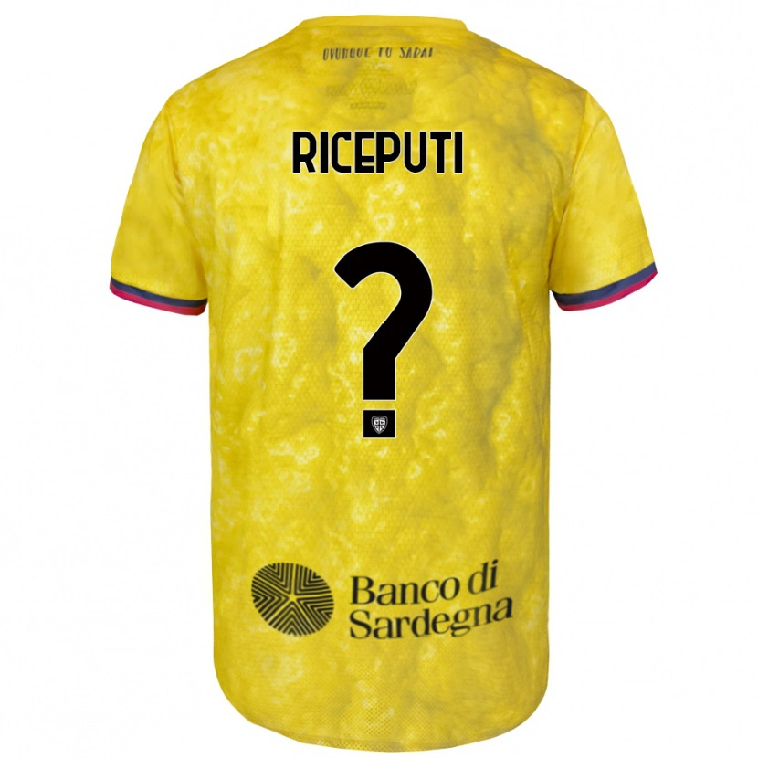 Danxen Dames Davide Riceputi #0 Geel Zwart Keepersshirt 2025/26 T-Shirt België