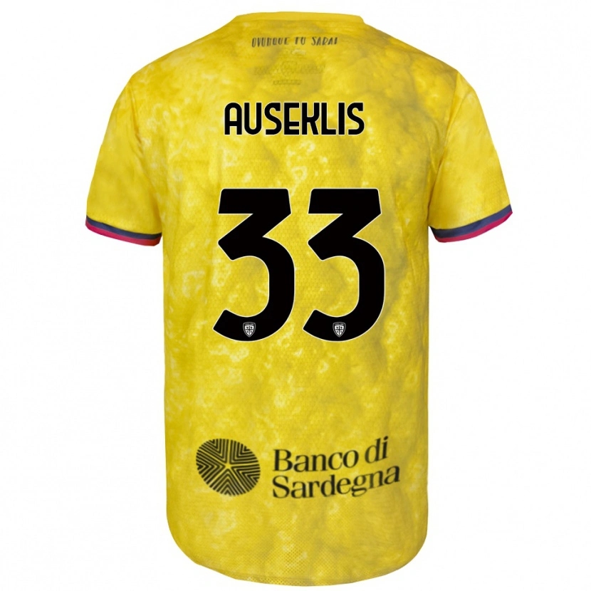 Danxen Dames Henrijs Auseklis #33 Geel Zwart Keepersshirt 2025/26 T-Shirt België