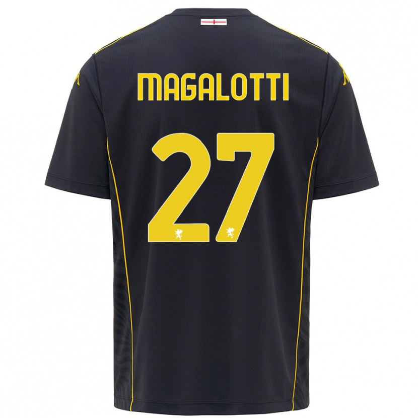 Danxen Dames Gabriele Magalotti #27 Zwart Geel Keepersshirt 2025/26 T-Shirt België