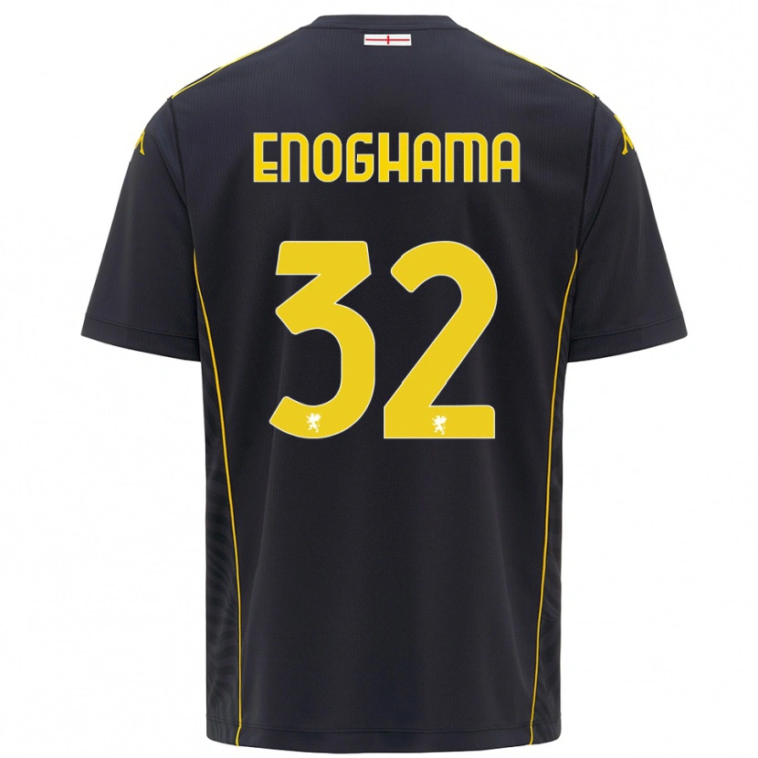 Danxen Dames Isaac Enoghama #32 Zwart Geel Keepersshirt 2025/26 T-Shirt België