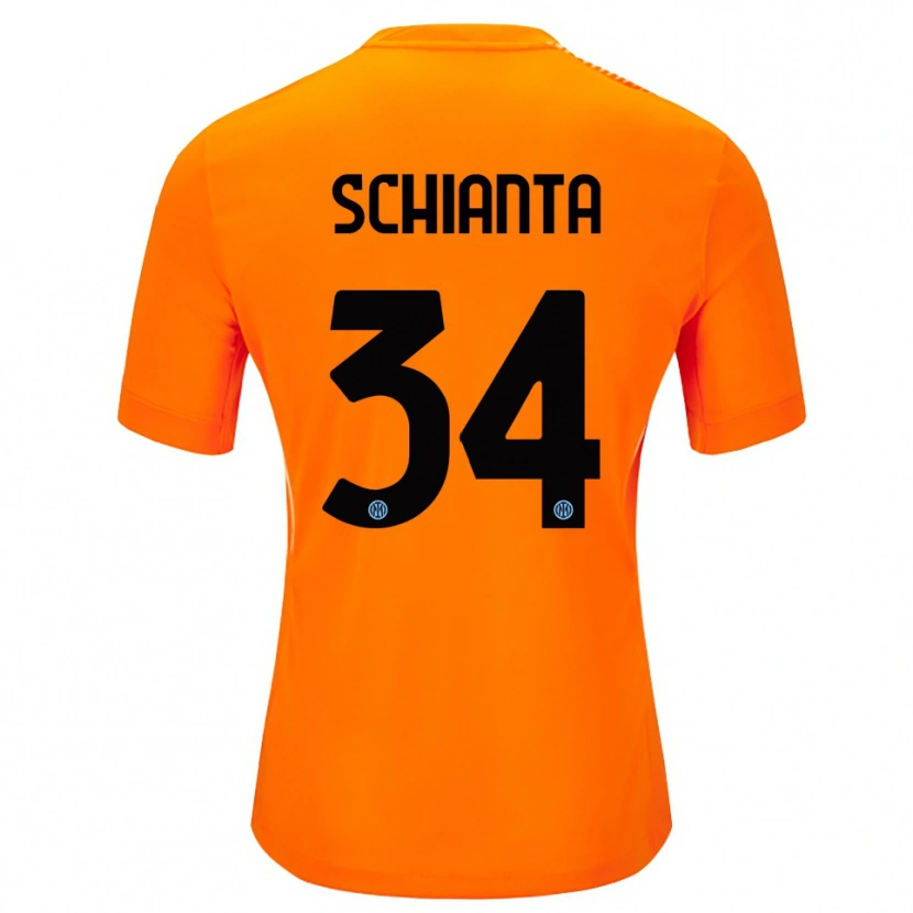 Danxen Dames Valentina Schianta #34 Licht Oranje Zwart Keepersshirt 2025/26 T-Shirt België