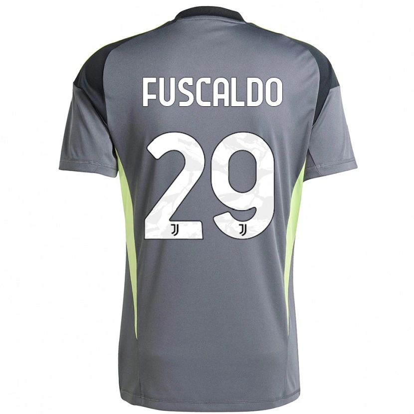 Danxen Dames Matteo Fuscaldo #29 Donkergrijs Wit Keepersshirt 2025/26 T-Shirt België