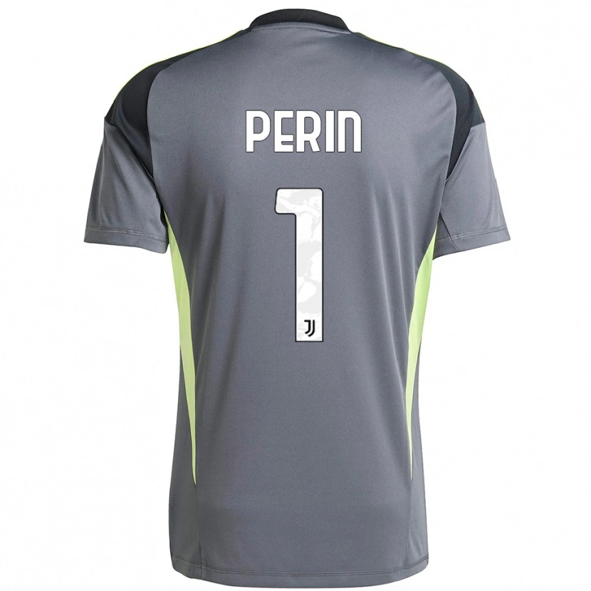 Danxen Dames Mattia Perin #1 Donkergrijs Wit Keepersshirt 2025/26 T-Shirt België