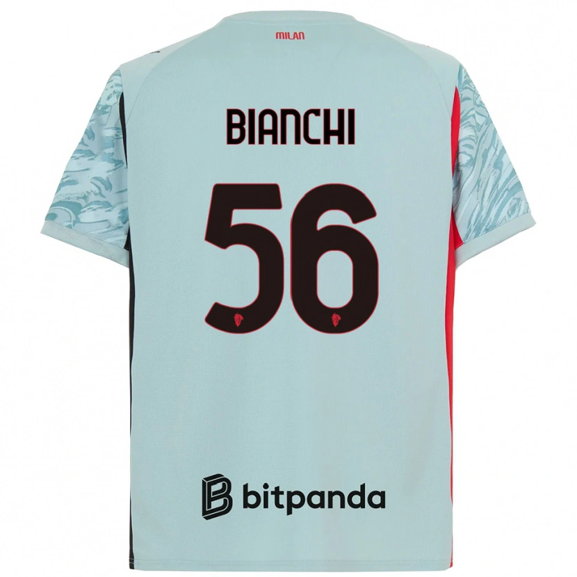 Danxen Dames Alessandro Bianchi #56 Licht Blauw Rood Keepersshirt 2025/26 T-Shirt België