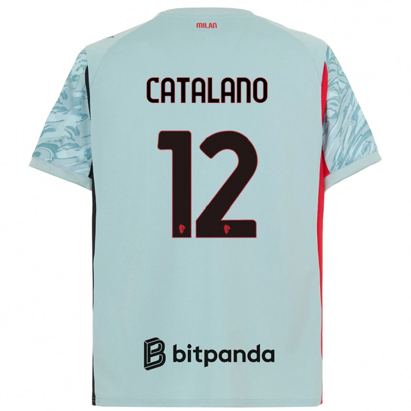 Danxen Dames Alessio Catalano #12 Licht Blauw Rood Keepersshirt 2025/26 T-Shirt België