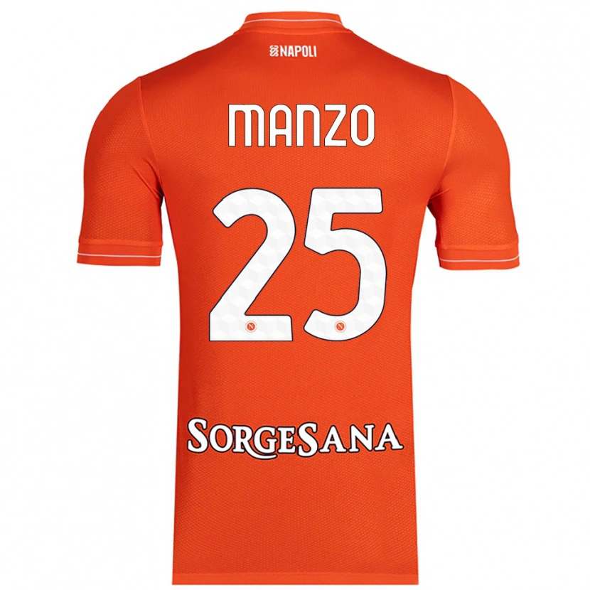 Danxen Dames Alessia Manzo #25 Oranje Rood Wit Keepersshirt 2025/26 T-Shirt België