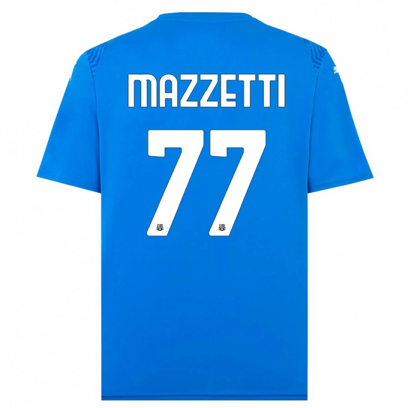 Danxen Dames Riccardo Mazzetti #77 Blauw Wit Keepersshirt 2025/26 T-Shirt België