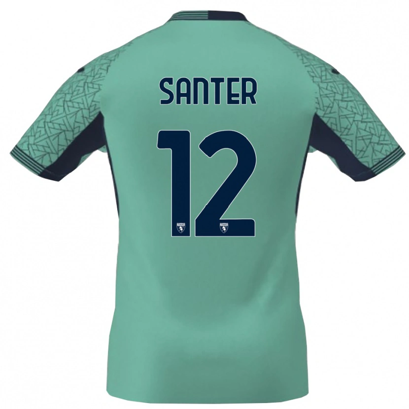 Danxen Dames Leonardo Santer #12 Blauw Lagune Keepersshirt 2025/26 T-Shirt België