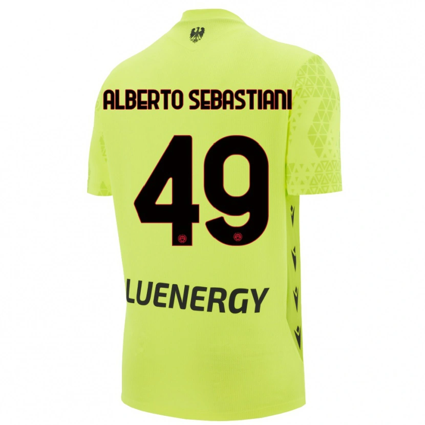 Danxen Dames José Alberto Sebastiani #49 Groen Geel Zwart Keepersshirt 2025/26 T-Shirt België