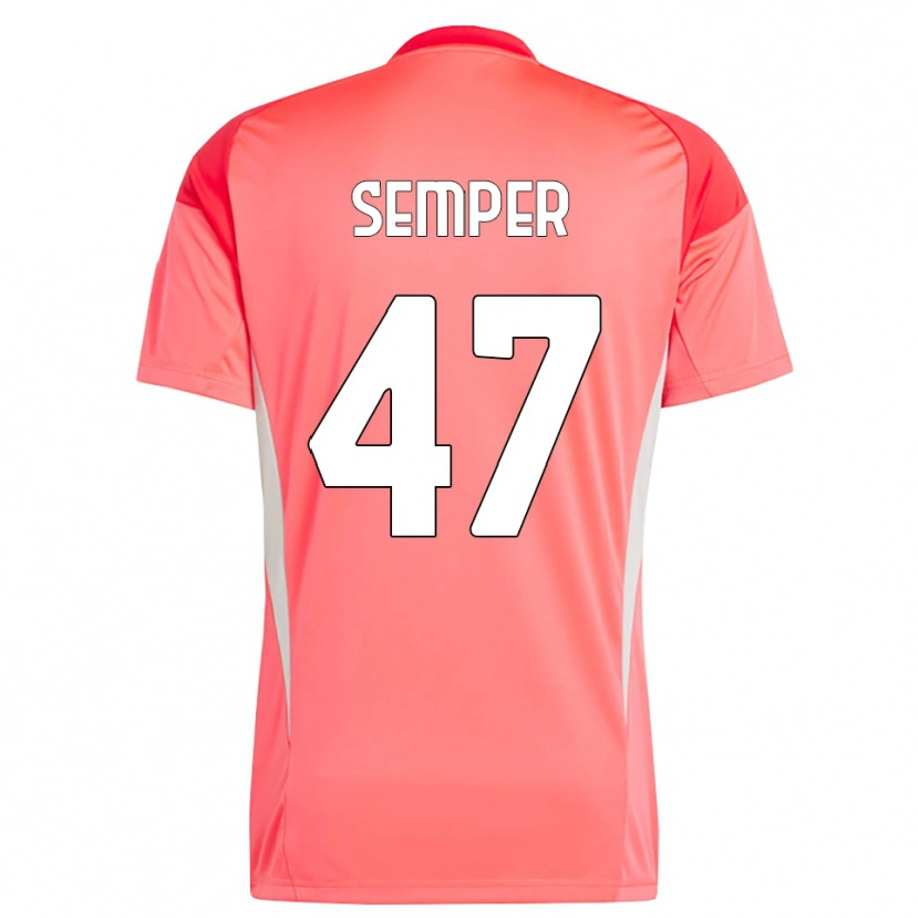 Danxen Dames Adrian Semper #47 Rood Wit Keepersshirt 2025/26 T-Shirt België