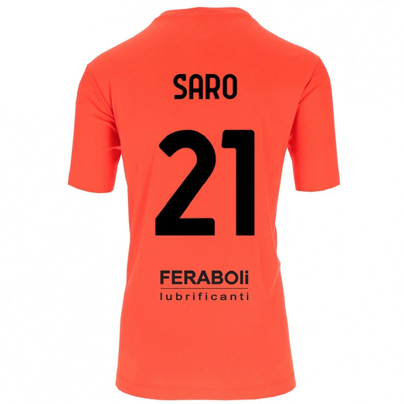 Danxen Dames Gianluca Saro #21 Oranje Rood Zwart Keepersshirt 2025/26 T-Shirt België