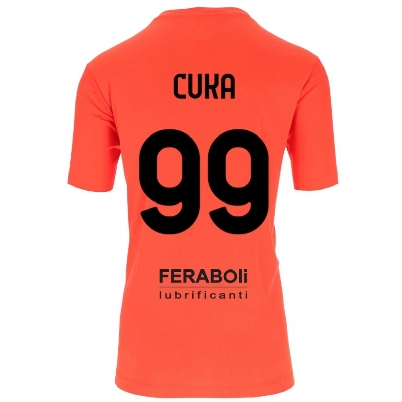 Danxen Dames Samuel Cuka #99 Oranje Rood Zwart Keepersshirt 2025/26 T-Shirt België