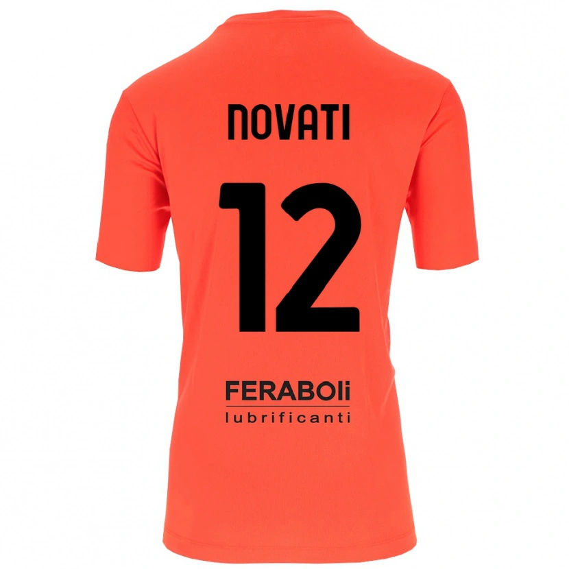 Danxen Dames Lorenzo Novati #12 Oranje Rood Zwart Keepersshirt 2025/26 T-Shirt België