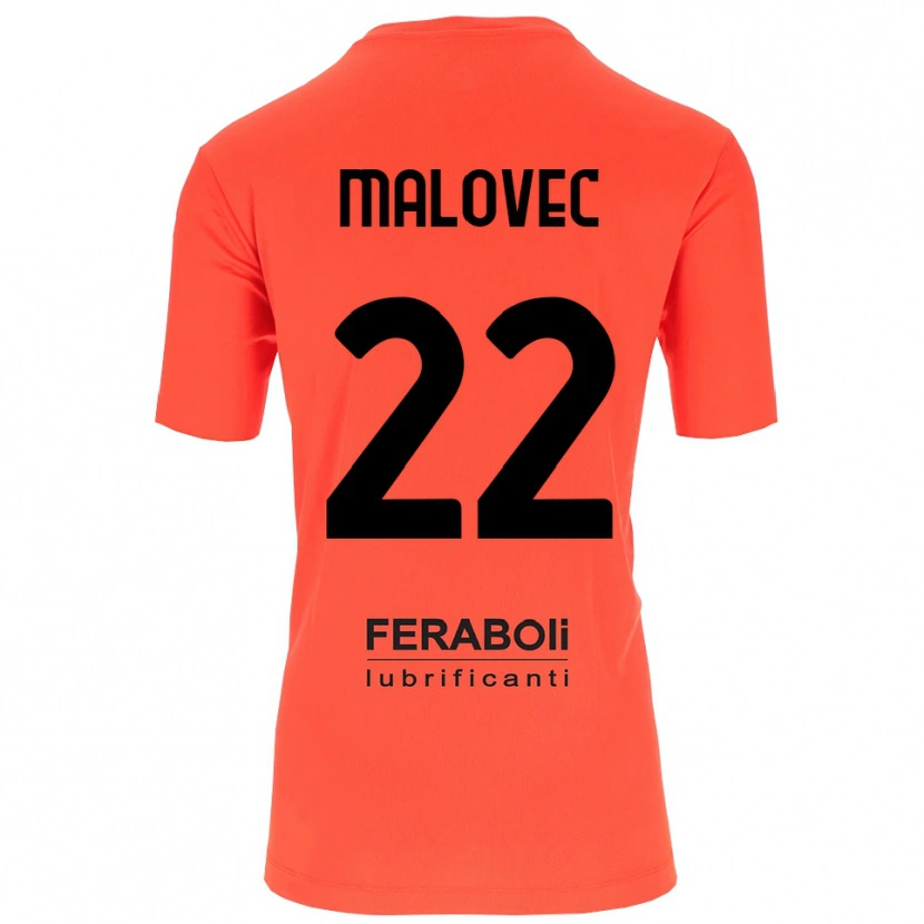 Danxen Dames Adrian Malovec #22 Oranje Rood Zwart Keepersshirt 2025/26 T-Shirt België