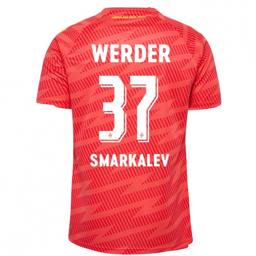 Danxen Dames Stefan Smarkalev #37 Rood Geel Keepersshirt 2025/26 T-Shirt België