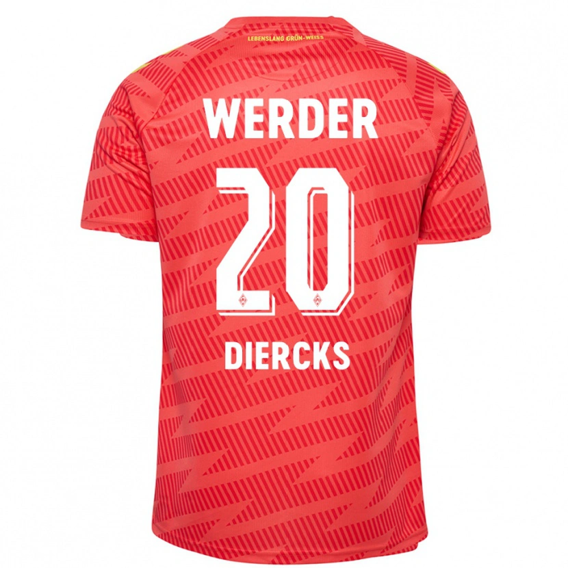 Danxen Dames Lewis Diercks #20 Rood Geel Keepersshirt 2025/26 T-Shirt België