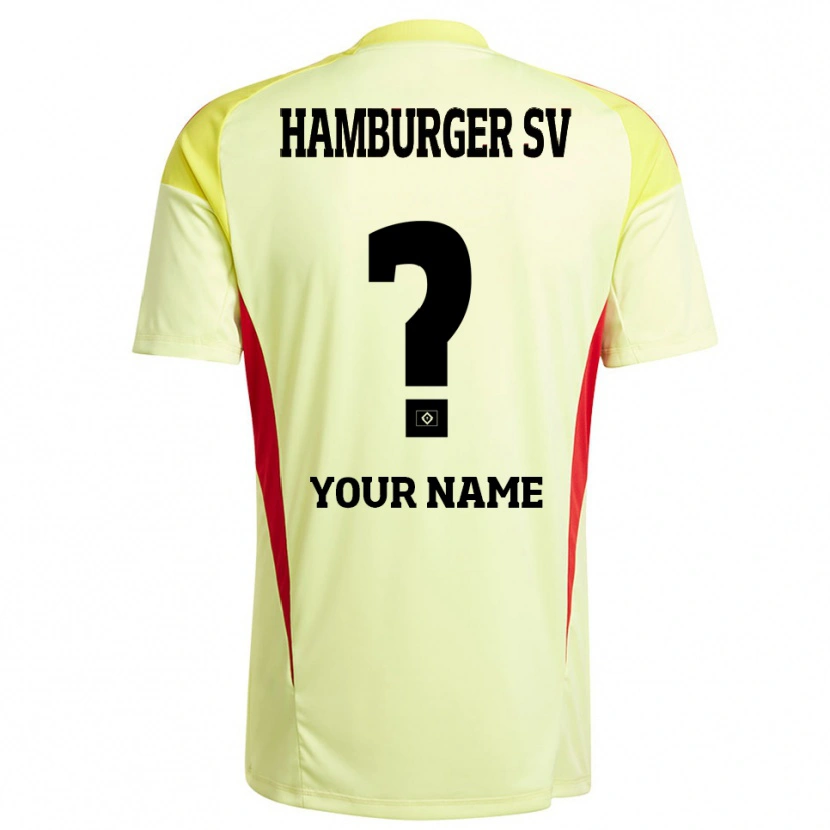 Danxen Dames Hamburger SV Geel Zwart Rood Keepersshirt 2025/26 T-Shirt België