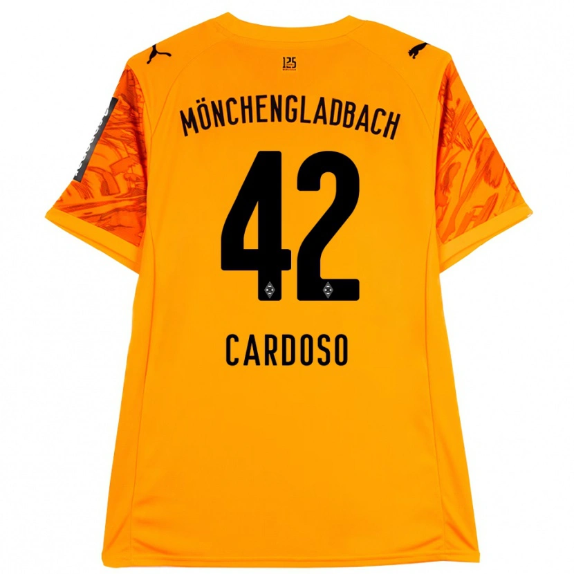 Danxen Dames Tiago Pereira Cardoso #42 Oranje Geel Zwart Keepersshirt 2025/26 T-Shirt België