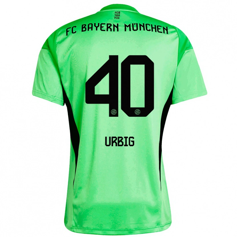 Danxen Dames Jonas Urbig #40 Medium Lente Groen Keepersshirt 2025/26 T-Shirt België