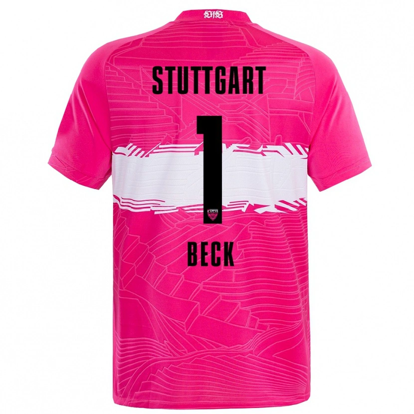 Danxen Dames Kiara Beck #1 Diep Roze Zwart Keepersshirt 2025/26 T-Shirt België
