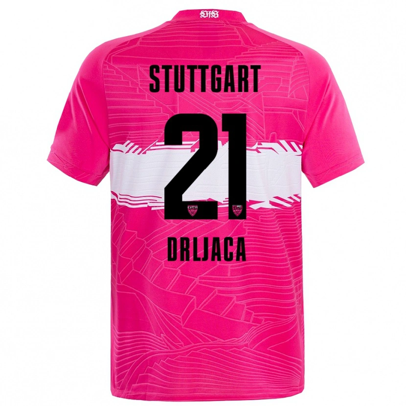 Danxen Dames Stefan Drljaca #21 Diep Roze Zwart Keepersshirt 2025/26 T-Shirt België