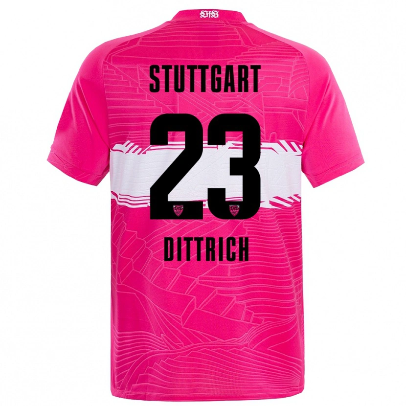 Danxen Dames Robin Dittrich #23 Diep Roze Zwart Keepersshirt 2025/26 T-Shirt België