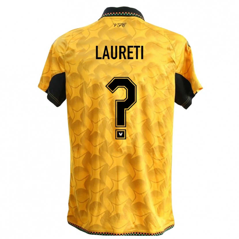 Danxen Dames Tommaso Laureti #0 Geel Zwart Keepersshirt 2025/26 T-Shirt België