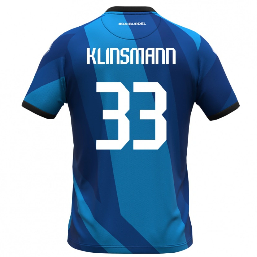 Danxen Dames Jonathan Klinsmann #33 Koningsblauw Oranje Keepersshirt 2025/26 T-Shirt België